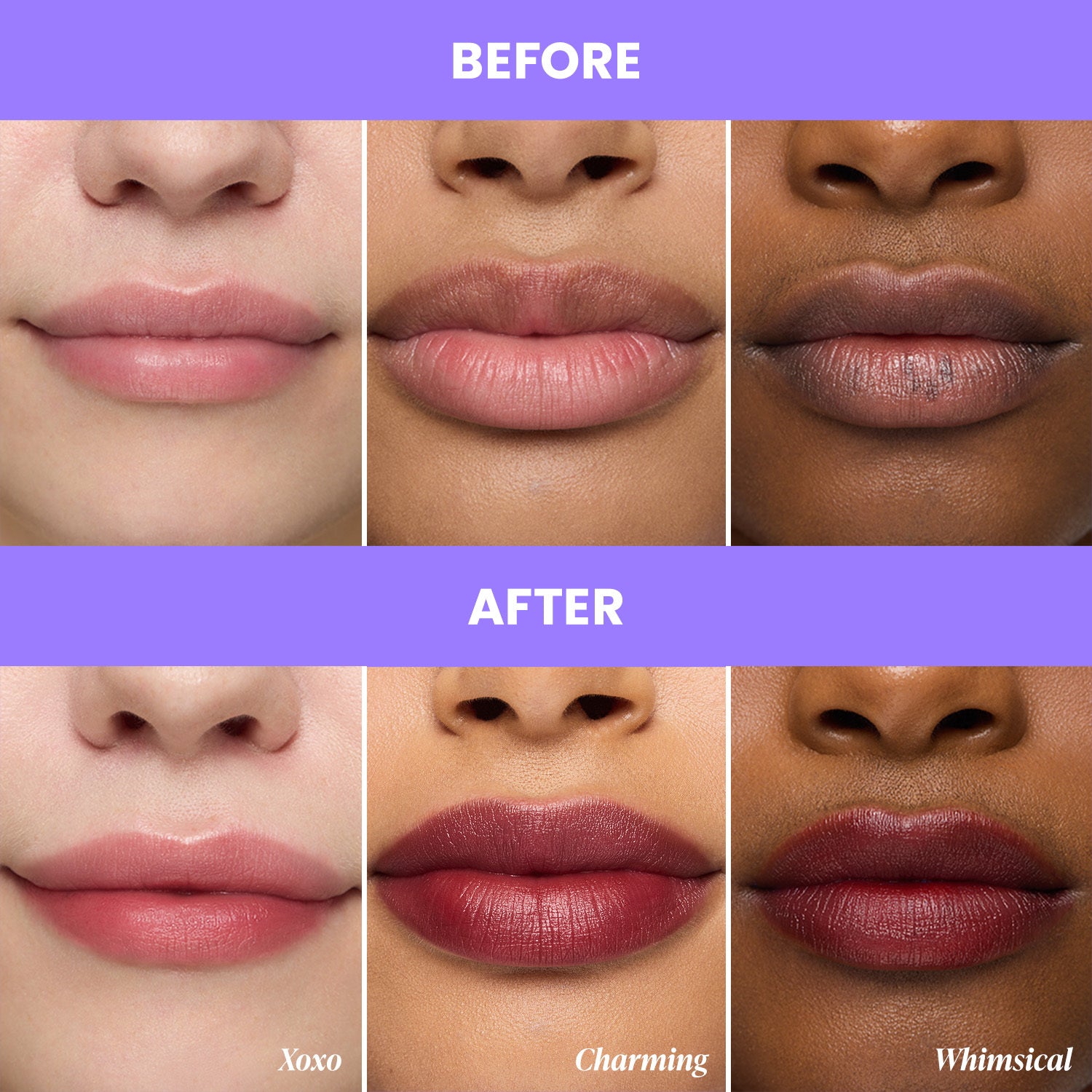 We’ve combined the maximum color payoff of a lipstick with the all-day staying power of a stain.
